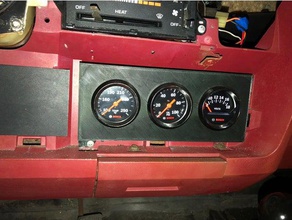 radio-gauge pod automotive 3d print model - Mito3D