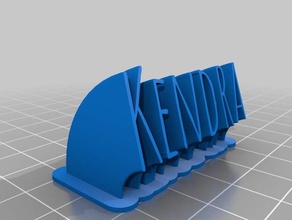 kendra office personalizado 3d print model - Mito3D