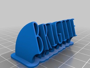 brigitte de la oficina personalizado 3d print model - Mito3D