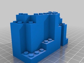 lego rock berg de fels jeux brique 3d print model - Mito3D