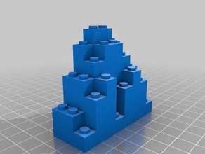 lego berg fels rock jeux brique 3d print model - Mito3D
