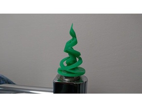 árbol de navidad en espiral las esculturas la decoración adorno 3d print model - Mito3D