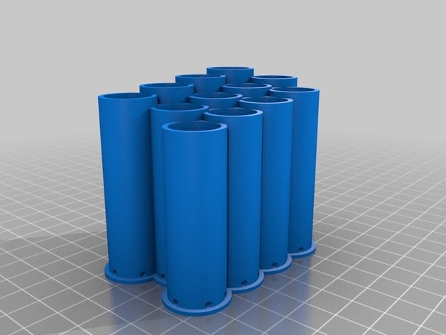 3x4 pentool holder cylinders 145 holders boxes customized 3D print model - Mito3D