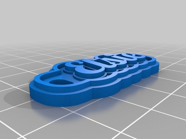 elsie i portachiavi personalizzato 3D print model - Mito3D
