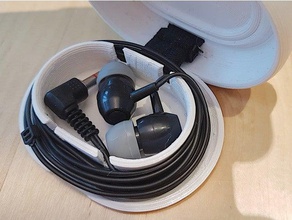headphone case mobile box cable management headphones 3d print model - Mito3D