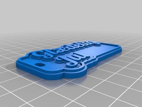 gl&aeligdeli jul chaveiros personalizado 3d print model - Mito3D