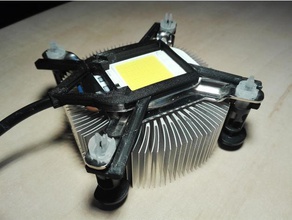 led mount electronics 110v 220v cpu cooler intel holder light 3d print model - Mito3D