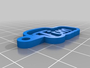 my customized key chain tim keychains 3d print model - Mito3D