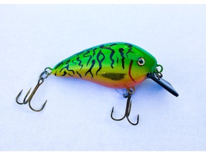 squarebill crankbait fishing lure sport outdoors 3dprintable design fish lures 3d print model - Mito3D