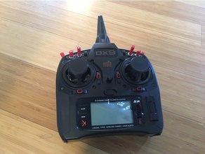 spektrum taranis gimbal protectors 3d printing drone fpv racer frsky quadcopter remote control dx9 qx7 x9d 3d print model - Mito3D