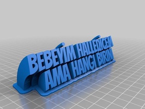 bebeyim office personalizzato 3d print model - Mito3D