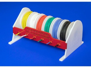 wire spool dispenser rack-Montage - Elektronik diy nsfw spool-Halter Draht Halter 3d print model - Mito3D