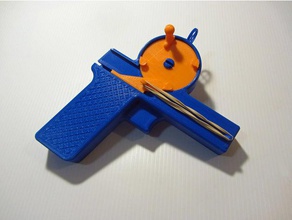 airsoft gatling-Pistole Spielzeug-Gewehr 3d print model - Mito3D