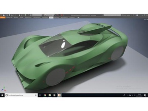 prototipo el&eacutectrico v8 concepto los vehículos 3d print model - Mito3D