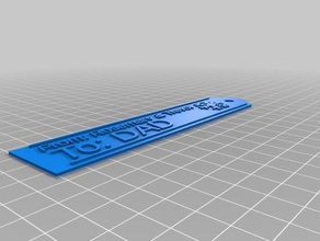 Rosmarin trevor dadtag Schneeflocke Zeichen logos angepasst 3d print model - Mito3D