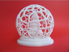 voronoi christmas tree globe sculptures decoration 3d print model - Mito3D