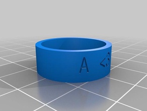 &lt 3 o anelli su misura 3d print model - Mito3D