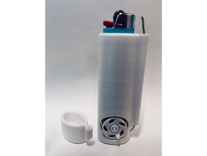 mini spool hemp lighter case household 420 bic wick holder weed 3d print model - Mito3D