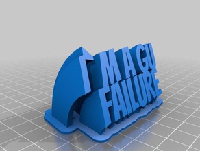gu başarısızlık masa şeyi ofis özelleştirilmiş 3d print model - Mito3D