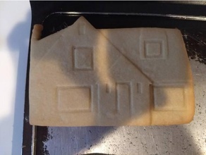 casa cortador de biscoito 3 cozinha e sala jantar gingerbread pão gengibre 3d print model - Mito3D
