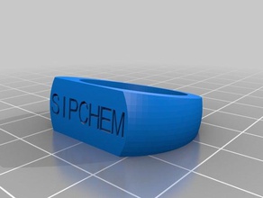 sipchem 13 anillo los anillos personalizado 3d print model - Mito3D
