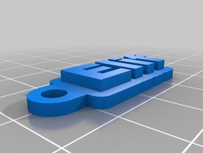 elif Anahtarlık özelleştirilmiş 3d print model - Mito3D