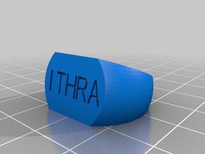 ithra ring sz 8 rings customized 3d print model - Mito3D