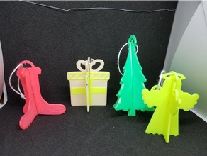 4 top yardım dekor melek Noel dekorasyon süslemeleri hediyesi süsü ağacı renk dekoratif hediye ev dekorasyonu çok renkli orijinal parti sock ağaç 3d print model - Mito3D