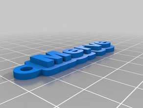 merve de porte-clés personnalisé 3d print model - Mito3D