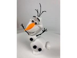 olaf modified head sculptures 3d print model - Mito3D