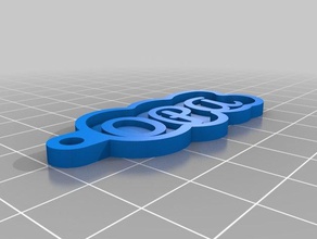 opa Schlüsselanhänger kundengebundene 3d print model - Mito3D