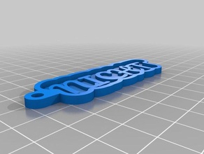 nicht Schlüsselanhänger kundengebundene 3d print model - Mito3D