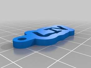liv Schlüsselanhänger kundengebundene 3d print model - Mito3D