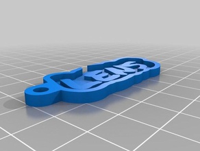 lens Anahtarlık özelleştirilmiş 3d print model - Mito3D