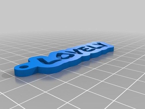 lovely keychains customized 3d print model - Mito3D