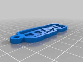 jimi keychains customized 3d print model - Mito3D
