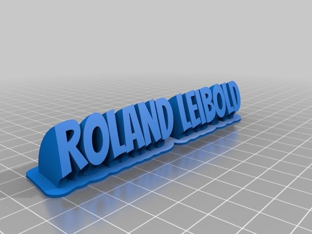 roland de la oficina personalizado 3D print model - Mito3D