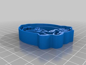 young deer cookie cutter kitchen dining 3d print model - Mito3D
