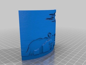 3d picture elephant family printing art gift pla prusa i3 safari steam stem tvy zoo 3d print model - Mito3D