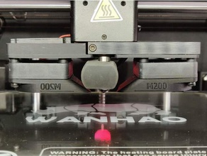 wanhao duplicator 6 microswiss dual fan plate 3d printer parts 3d print model - Mito3D