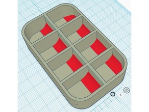 altoids 8-Fach-divider - Organisation Teiler 3d print model - Mito3D