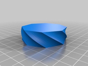 twisted poligono vaso modalità di contenitore contenitori 3d print model - Mito3D