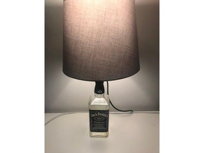 bottiglia di jack daniel's luce il fai da te design scrivania lampada tavolo elettronica casa fatto in daniels paralume led a l'umore moodlight mood light smart home yeelight 3d print model - Mito3D