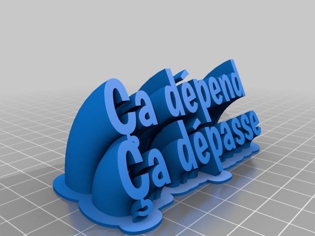 ca dependem office personalizado 3D print model - Mito3D