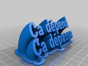 ca depend office customized 3d print model - Mito3D