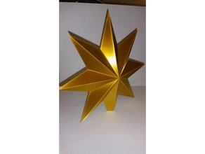 christmas tree star decor 3d print model - Mito3D