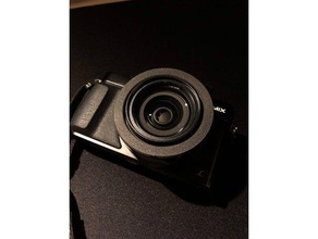 panasonic lumix lx100 anello dell'obiettivo l'elettronica la fotocamera dmc-lx100 3d print model - Mito3D