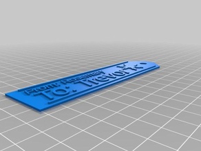 trevor-tag eine Schneeflocke Zeichen logos angepasst 3d print model - Mito3D