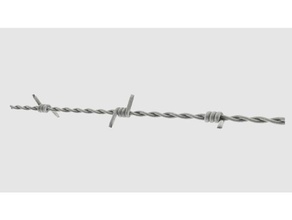 barbed wire buildings structures 3d print model - Mito3D