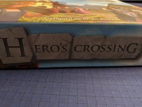 heros crossing board game organizer toy accessories boardgame boardgames 3d print model - Mito3D